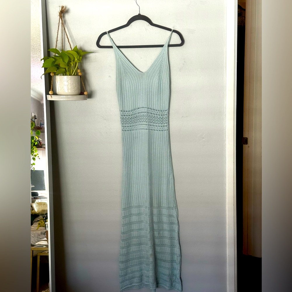 Emory Park crochet blue dress - size medium